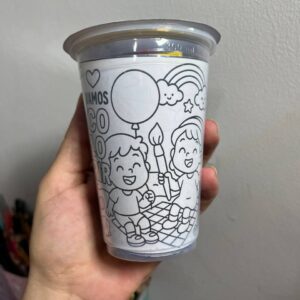 Lembrancinha no copo - Dia das Crianças