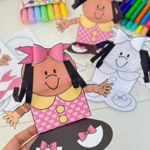 Atividade 3D Menina Bonita do laço de fita