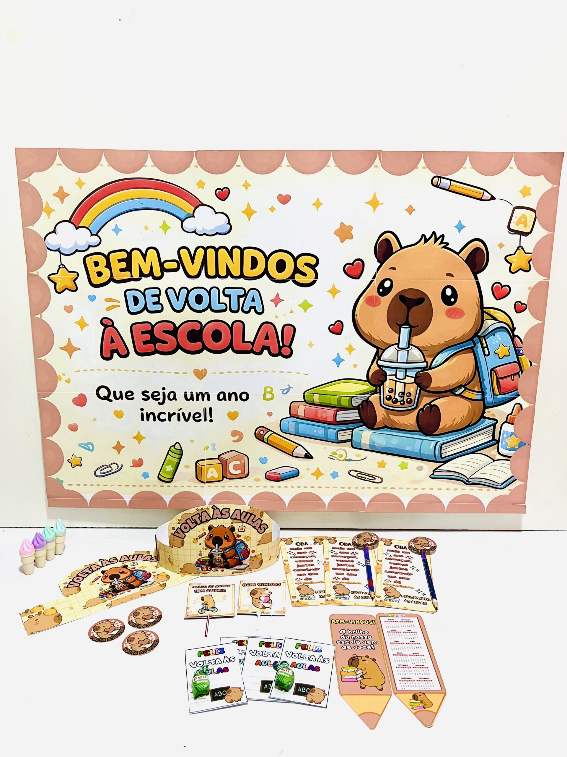 Kit volta às aulas - Capivara