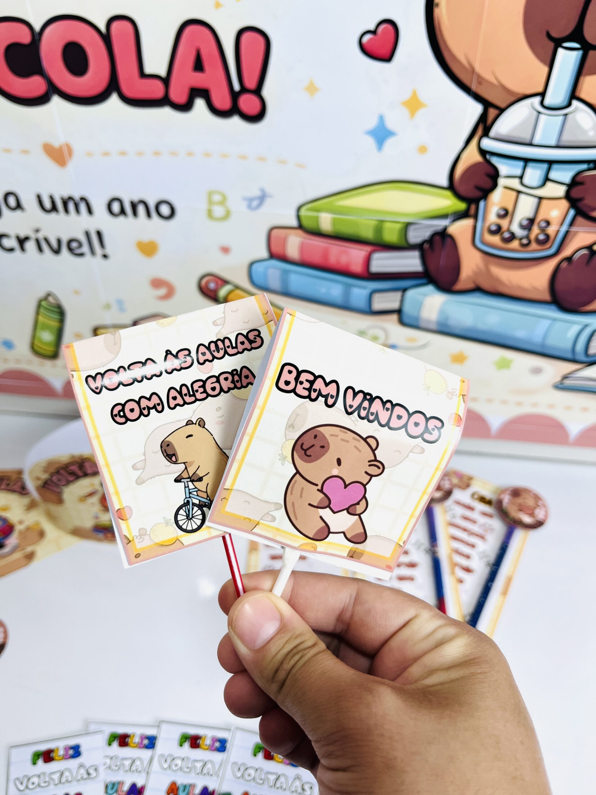 Kit volta às aulas - Capivara - Imagem 3